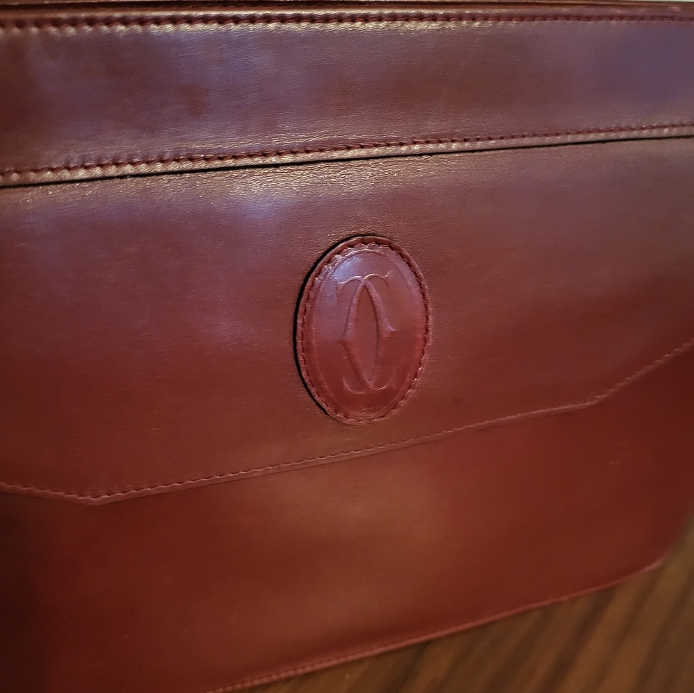 Cartier Authentic Leather Clutch Bag - Picture 2 of 9